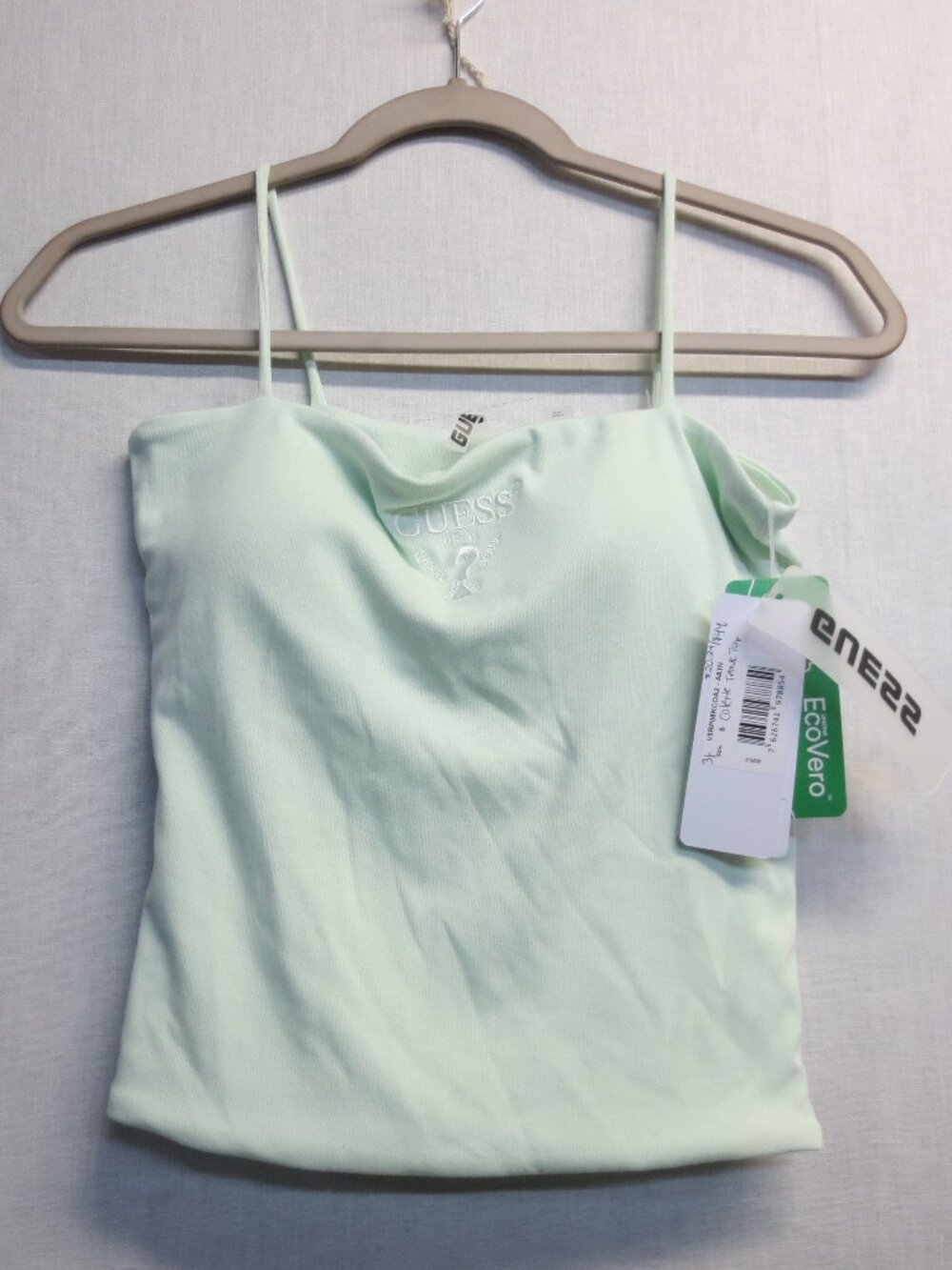 GUESS WOMEN'S COLETTE TANK TOP - LIGHT GREEN - SMALL